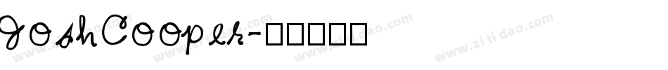 JoshCooper字体转换