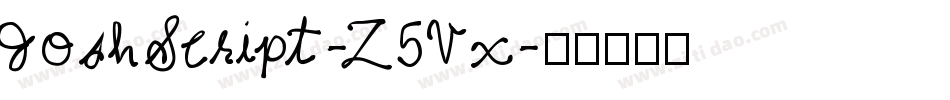 JoshScript-Z5Vx字体转换