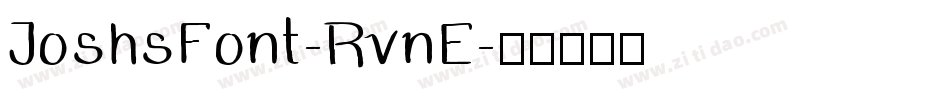 JoshsFont-RvnE字体转换