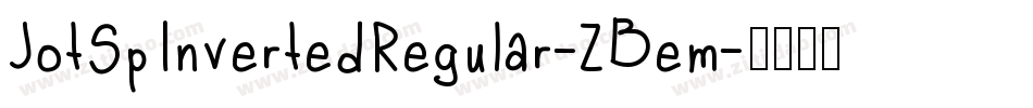 JotSpInvertedRegular-ZBem字体转换