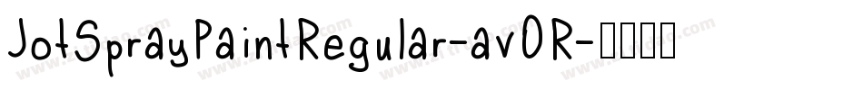 JotSprayPaintRegular-avOR字体转换