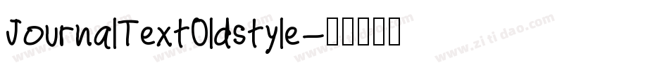 JournalTextOldstyle字体转换