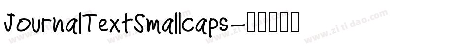 JournalTextSmallcaps字体转换