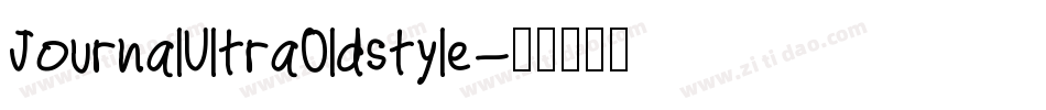 JournalUltraOldstyle字体转换