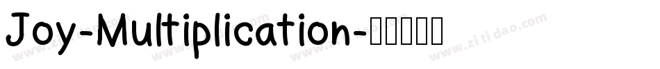 Joy-Multiplication字体转换