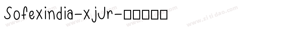 Sofexindia-xjJr字体转换
