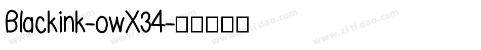 Blackink-owX34字体转换