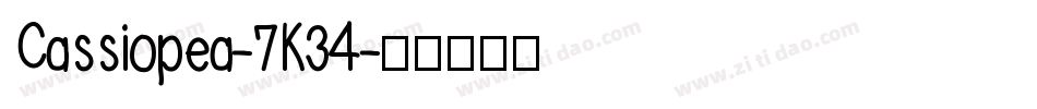 Cassiopea-7K34字体转换