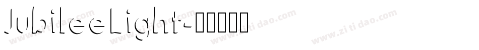 JubileeLight字体转换