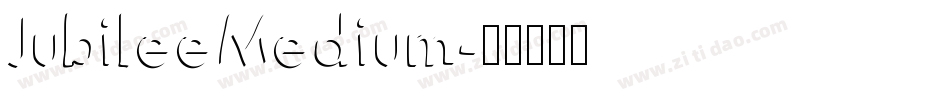 JubileeMedium字体转换