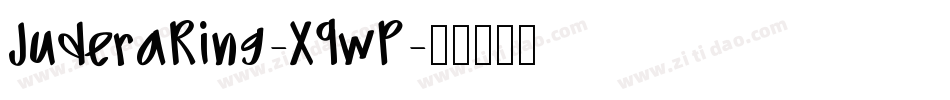 JuderaRing-X9wP字体转换