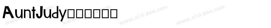 AuntJudy字体转换