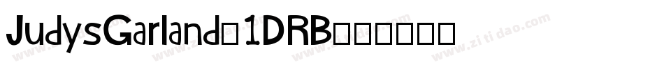 JudysGarland-1DRB字体转换
