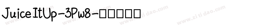 JuiceItUp-3Pw8字体转换