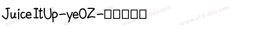 JuiceItUp-yeOZ字体转换