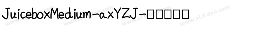 JuiceboxMedium-axYZJ字体转换