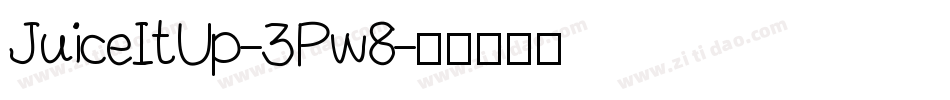 JuiceItUp-3Pw8字体转换