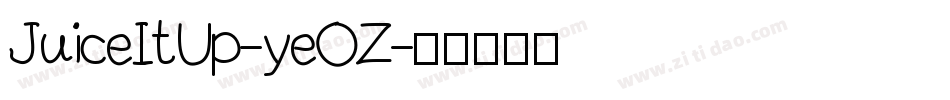 JuiceItUp-yeOZ字体转换