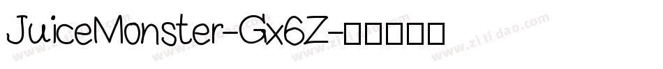 JuiceMonster-Gx6Z字体转换