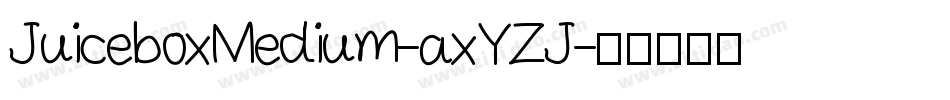 JuiceboxMedium-axYZJ字体转换