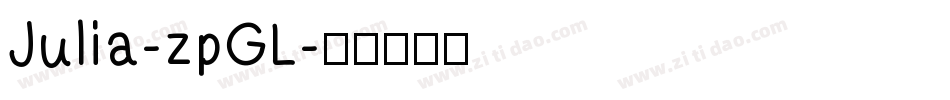Julia-zpGL字体转换