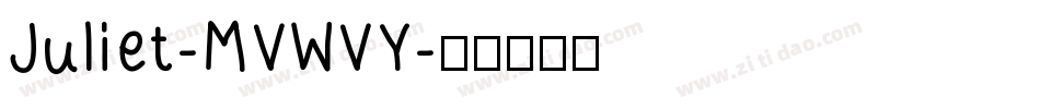 Juliet-MVWVY字体转换