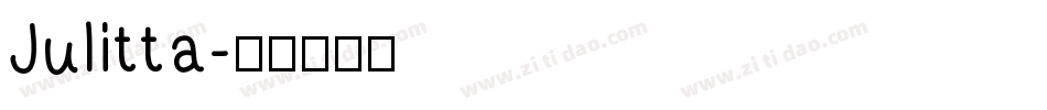 Julitta字体转换