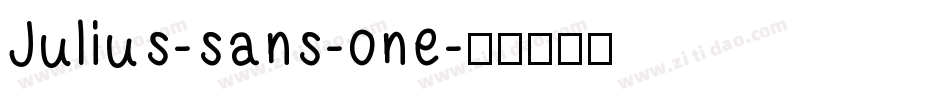 Julius-sans-one字体转换