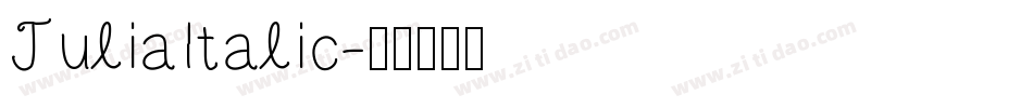 JuliaItalic字体转换