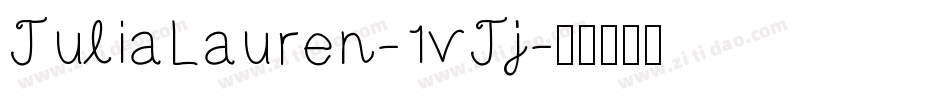 JuliaLauren-1vJj字体转换