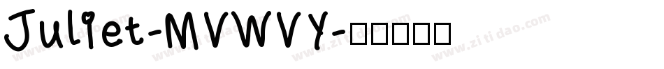 Juliet-MVWVY字体转换
