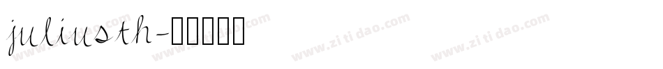 juliusth字体转换