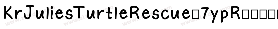 KrJuliesTurtleRescue-7ypR字体转换