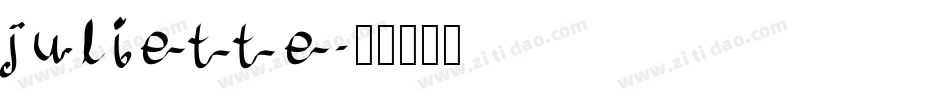 juliette字体转换