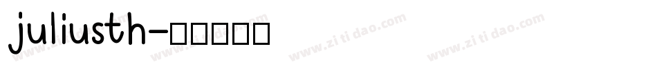 juliusth字体转换