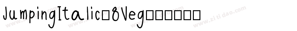 JumpingItalic-8Veg字体转换