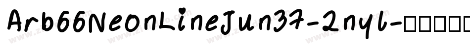 Arb66NeonLineJun37-2nyl字体转换