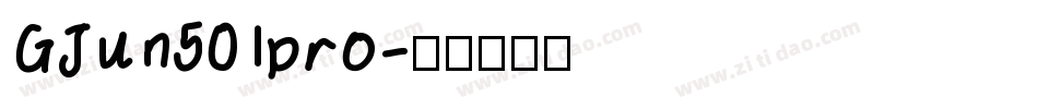 GJun501pro字体转换