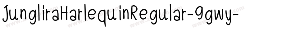 JungliraHarlequinRegular-9gwy字体转换