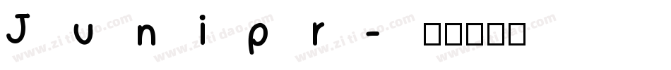 Junipr字体转换