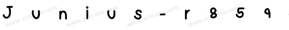 Junius-r859字体转换