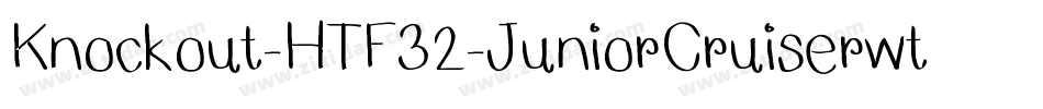 Knockout-HTF32-JuniorCruiserwt字体转换