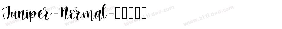 Juniper-Normal字体转换
