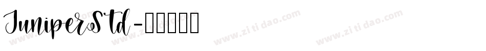 JuniperStd字体转换
