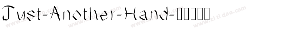 Just-Another-Hand字体转换