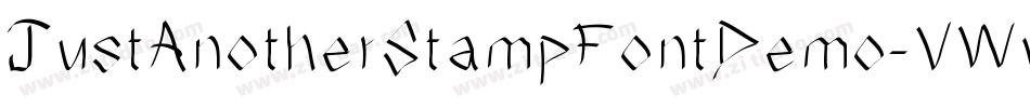 JustAnotherStampFontDemo-VWvy字体转换 JustAnotherStampFontDemo-VWvy字体转换