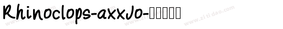 Rhinoclops-axxJo字体转换