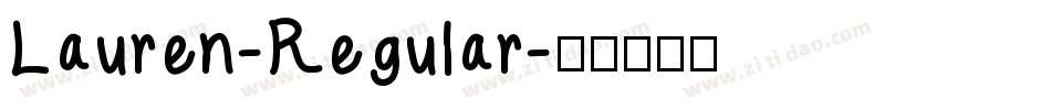 Lauren-Regular字体转换