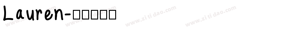 Lauren字体转换