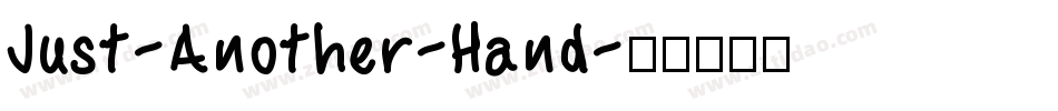Just-Another-Hand字体转换